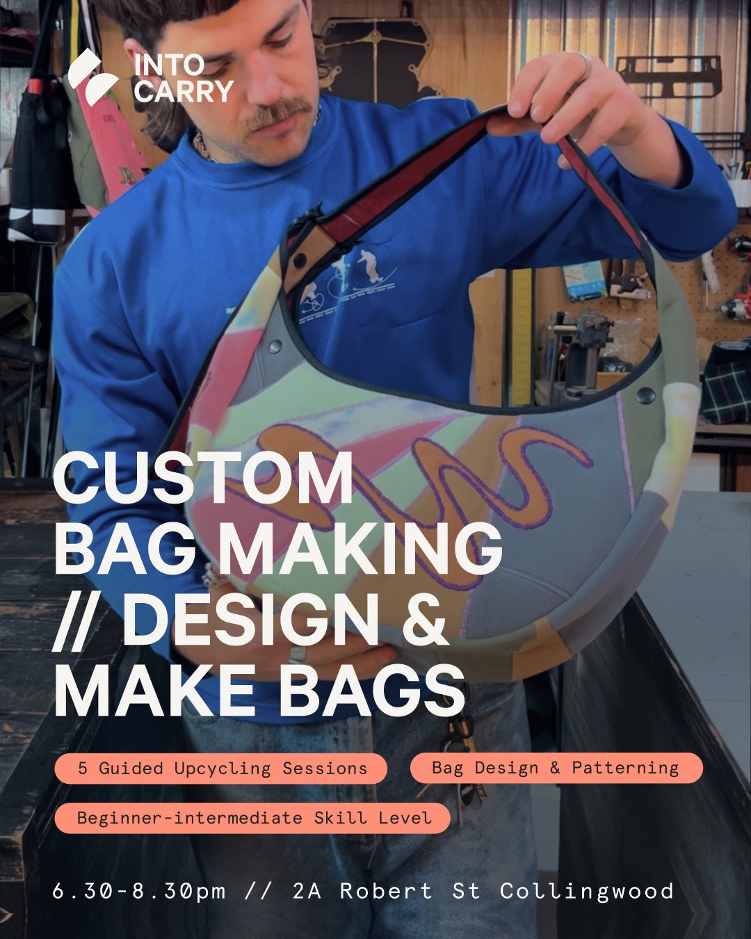 CUSTOM BAG MAKING // 5 Session Bag Design & Making