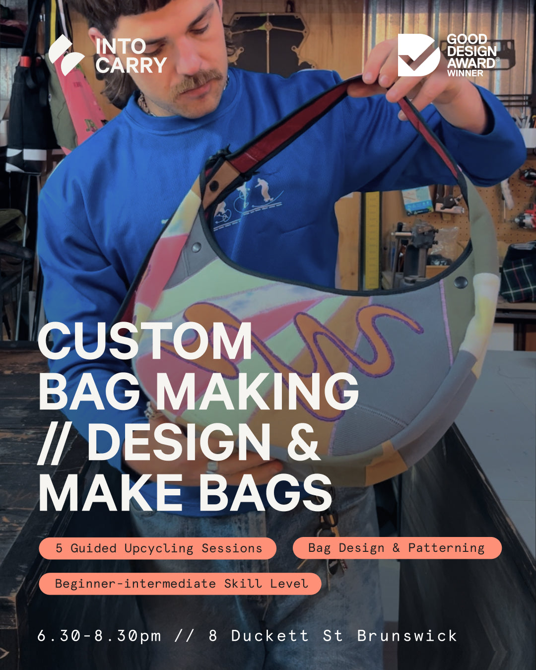 CUSTOM BAG MAKING // 5 Session Bag Design & Making
