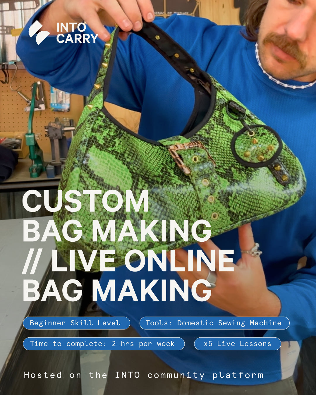 CUSTOM BAG MAKING // 5 Session Online Class