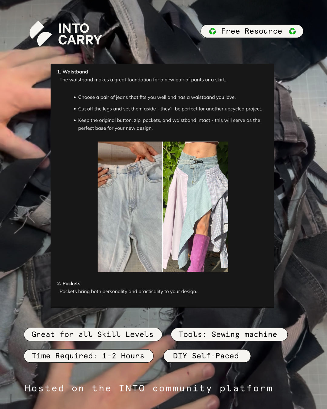 Upcycling Denim // ONLINE TUTORIAL