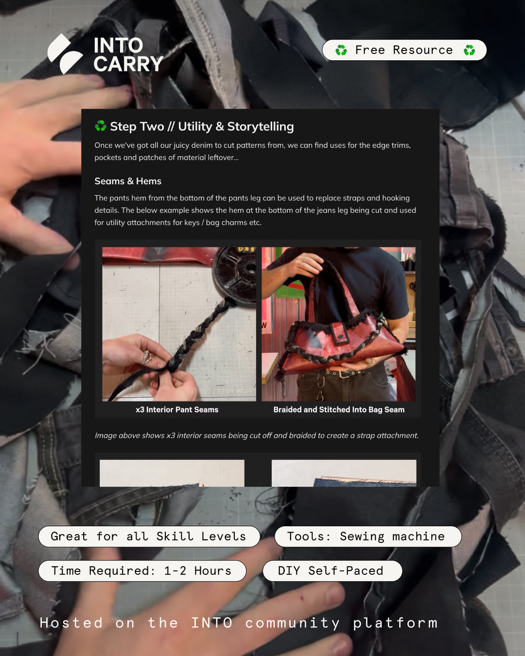 Upcycling Denim // ONLINE TUTORIAL