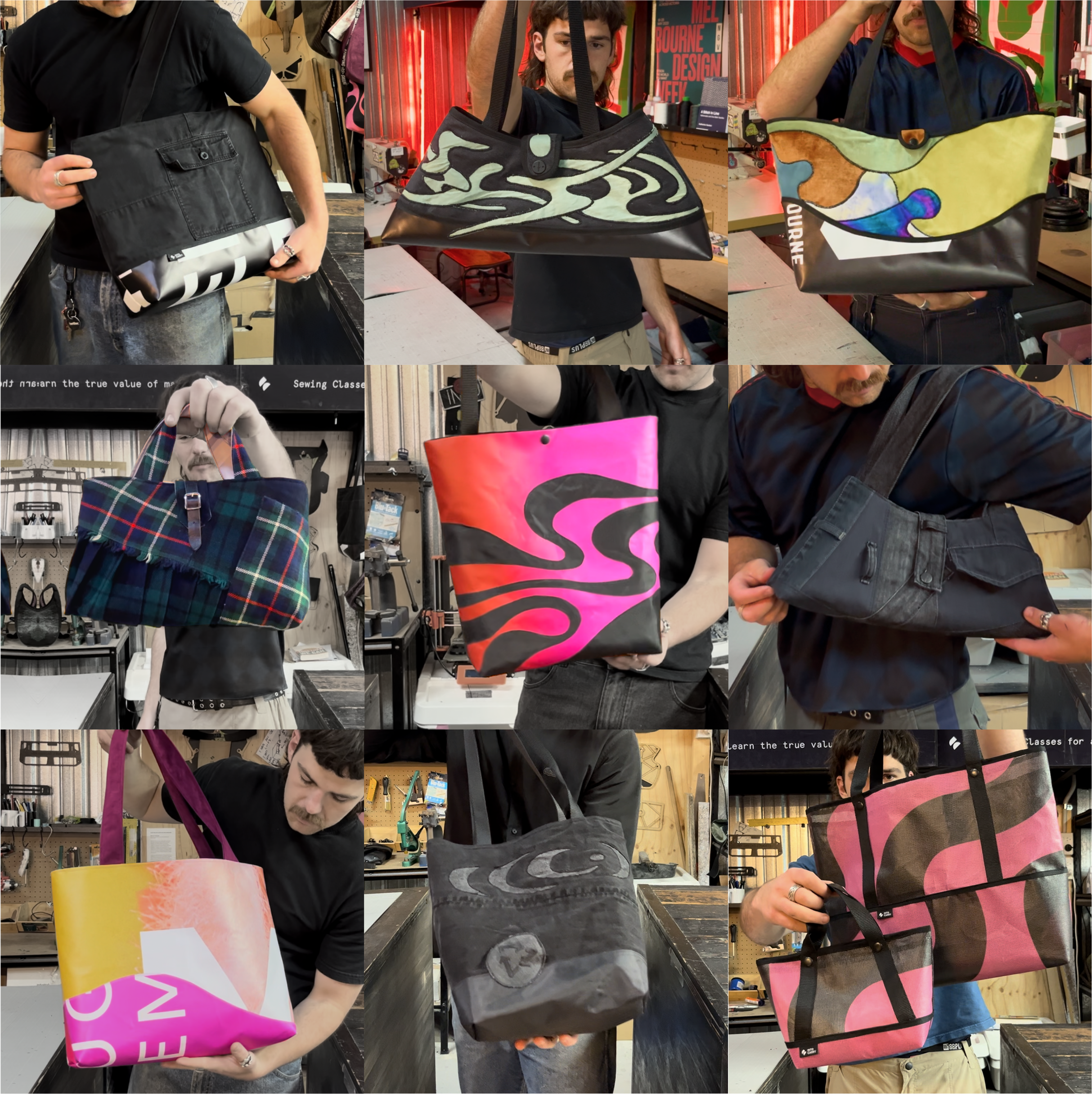 STRAIGHT EDGE BAGS // DIY Pattern + Tutorial