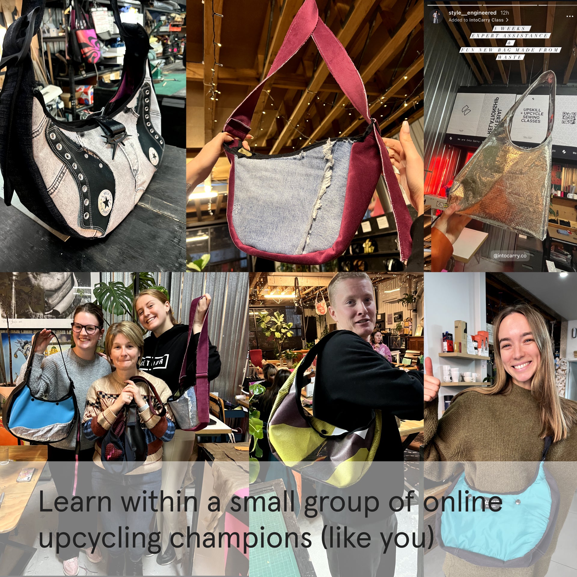 CURVED BAG MAKING // Self Guided Course