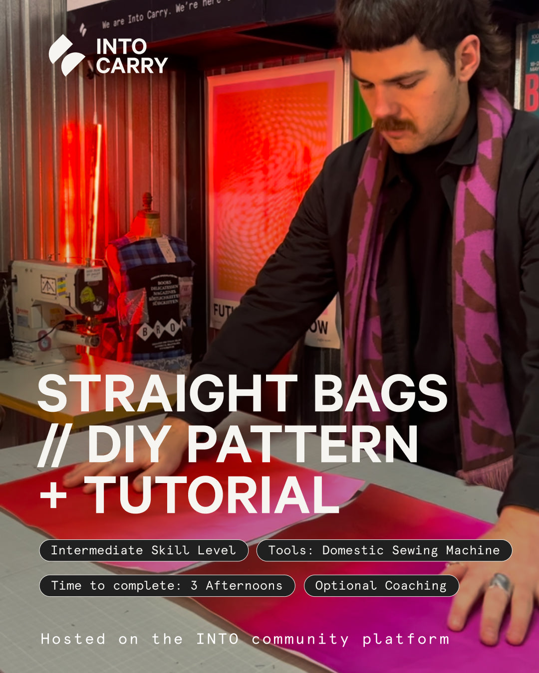 STRAIGHT EDGE BAGS // DIY Pattern + Tutorial