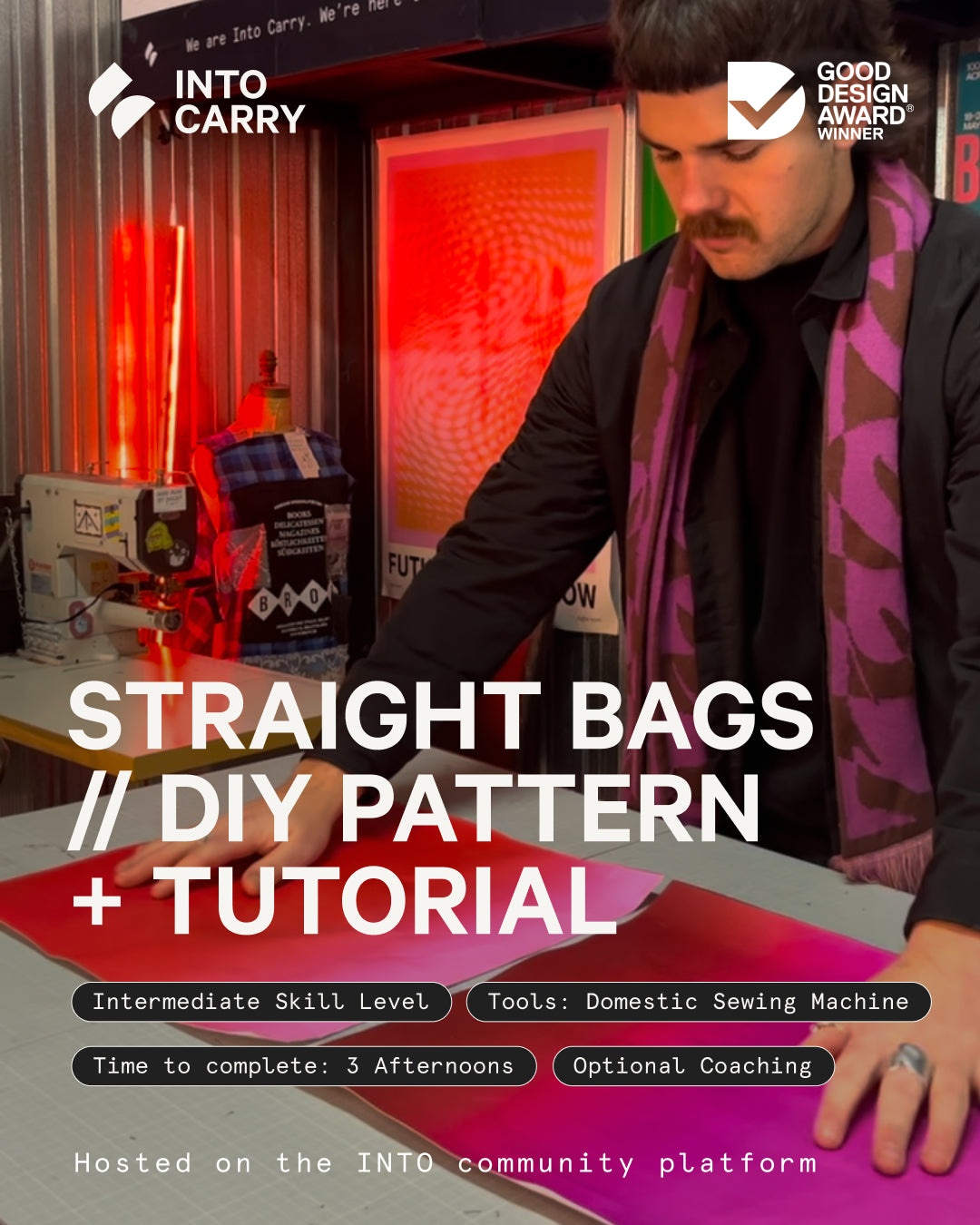STRAIGHT EDGE BAGS // DIY Pattern + Tutorial