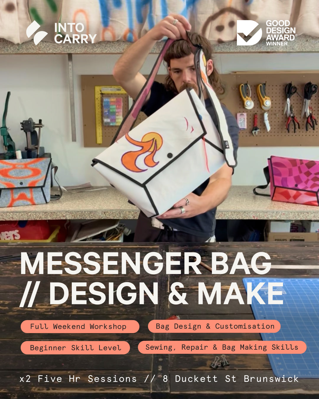 MESSENGER BAG // Full Weekend Workshop *NEW*