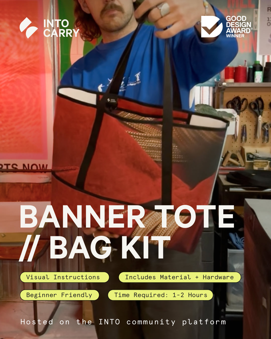 Banner Tote // BAG KIT
