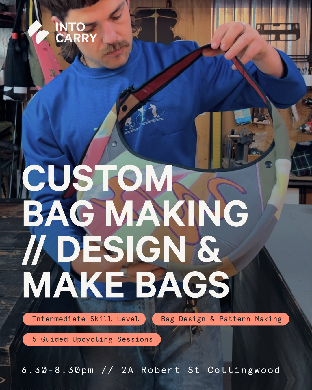 CUSTOM BAG MAKING // Design & make bags in 5 sessions