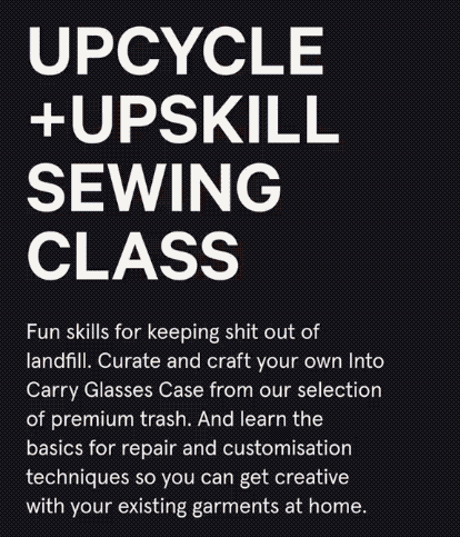 UPSKILL + UPCYCLE // Sewing Classes