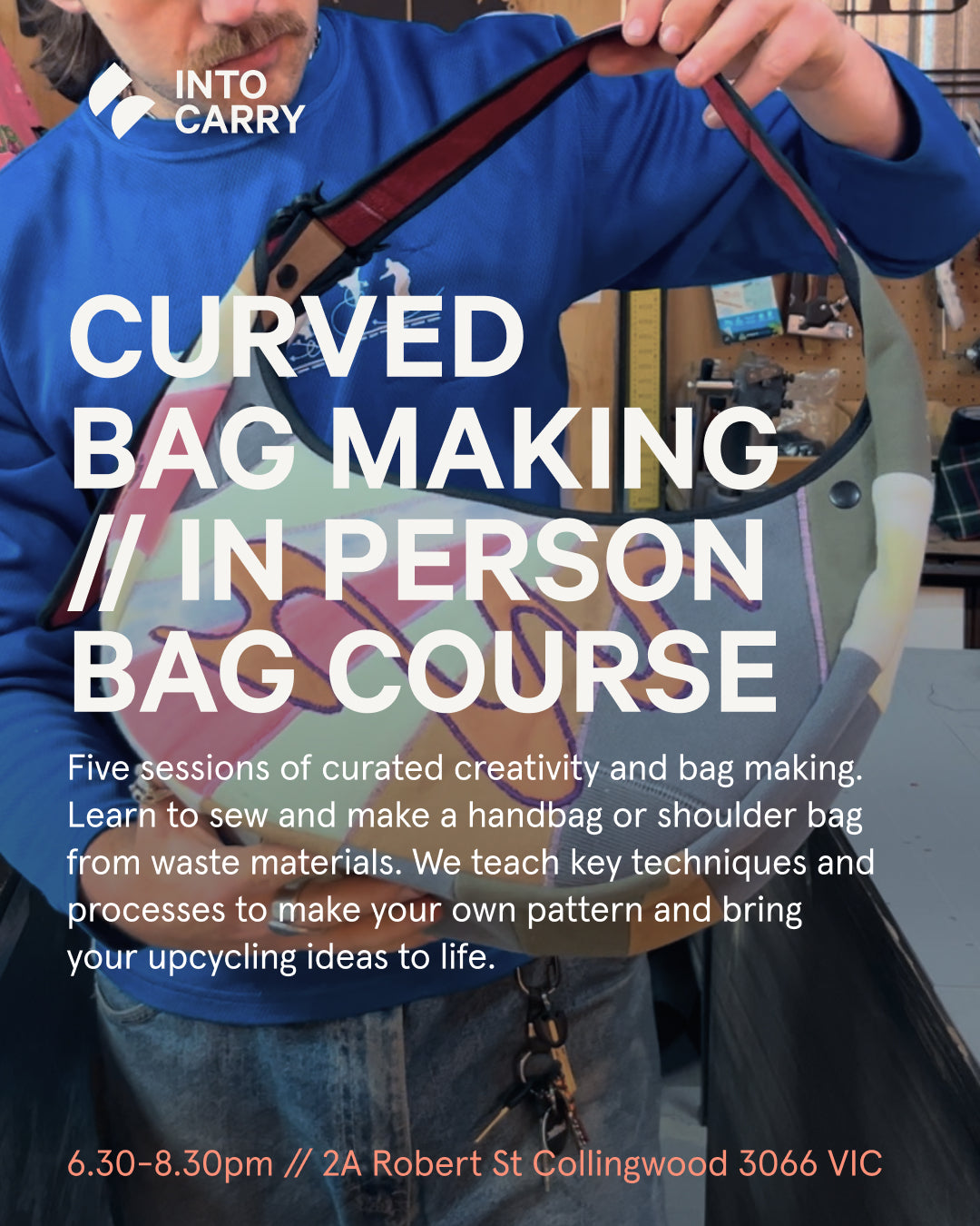 CURVED BAG MAKING // Five Sessions of Guided Bag Making