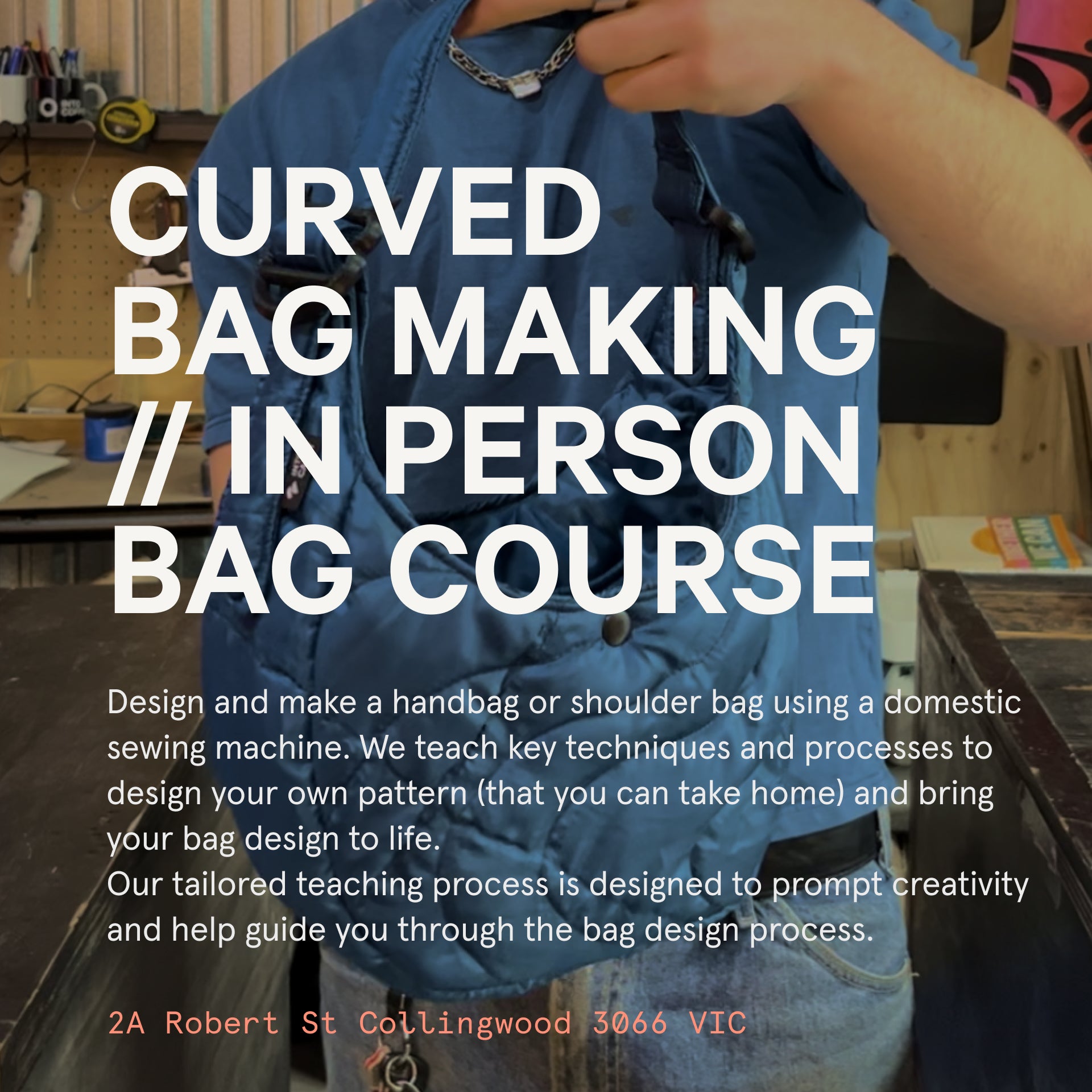 CURVED BAG MAKING // Five Week In Person Guided Bag Course