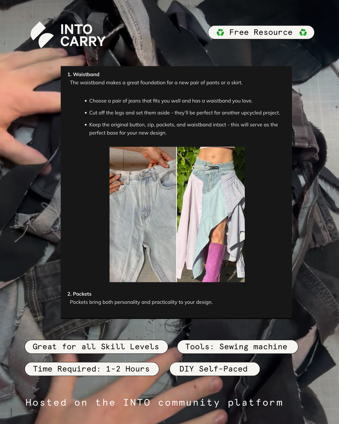 Upcycling Denim // ONLINE TUTORIAL