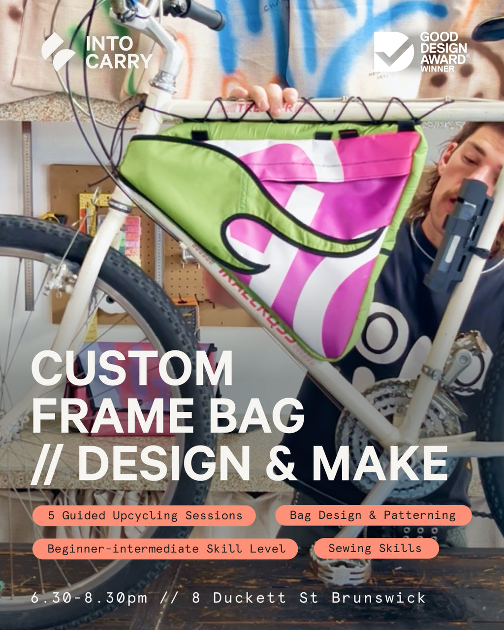 BIKE FRAME BAG // 5 Session Bag Design & Making