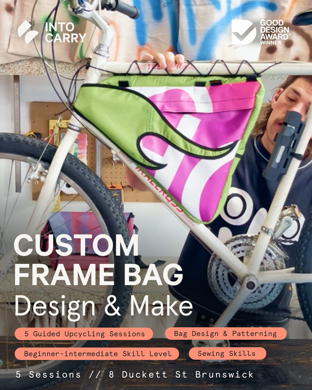CUSTOM FRAME BAG // 5 Session Bag Design & Making