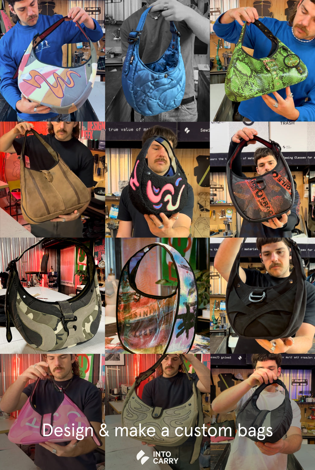 CUSTOM BAG MAKING // Make patterns & bags at home