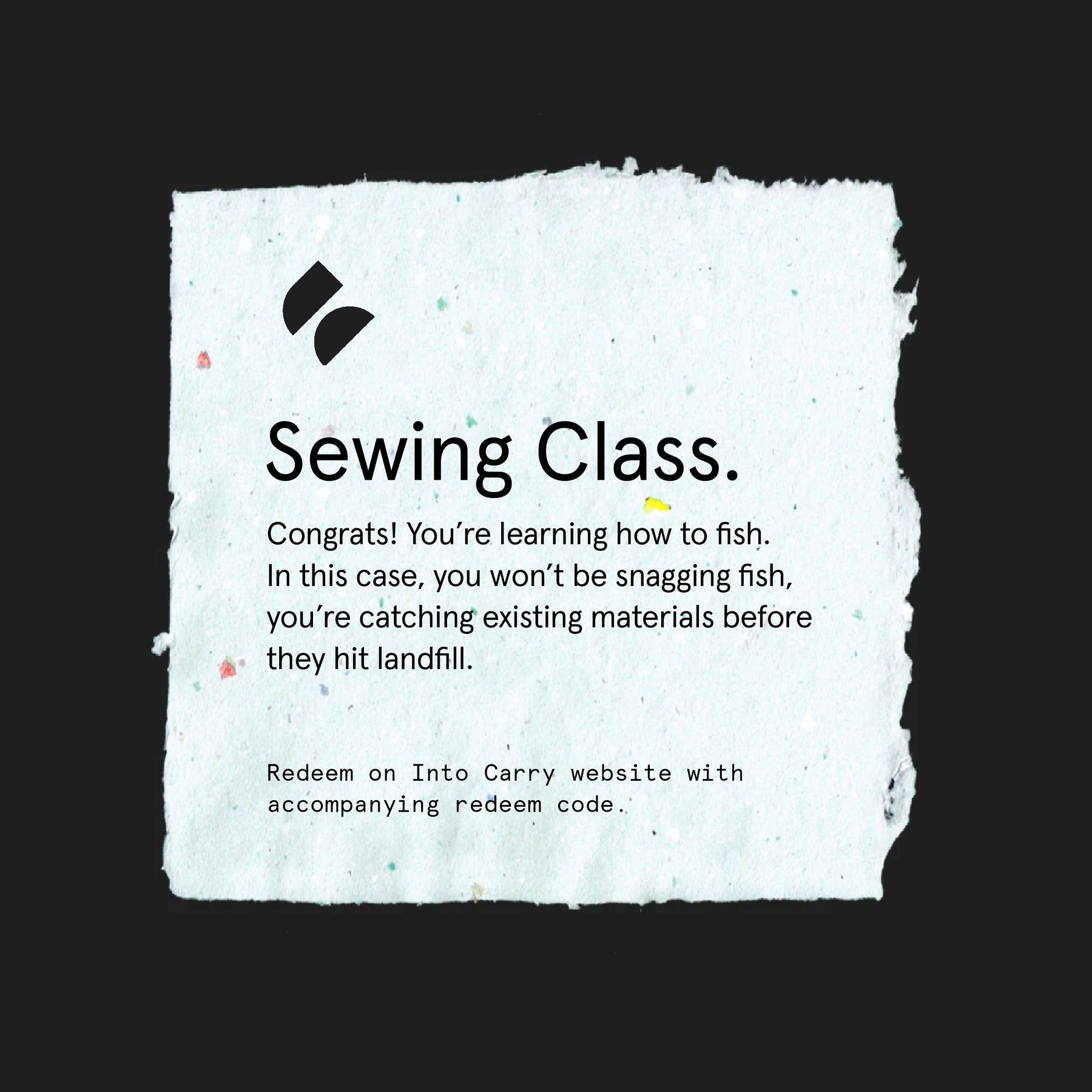Sewing Class Gift Card
