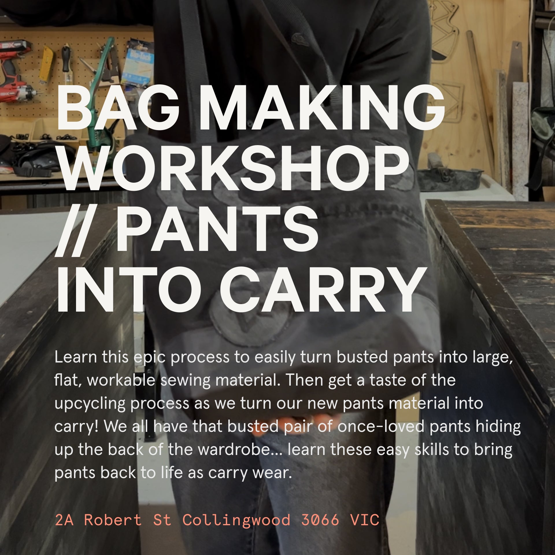 PANTS INTO CARRY // In Person Three Hour Workshop