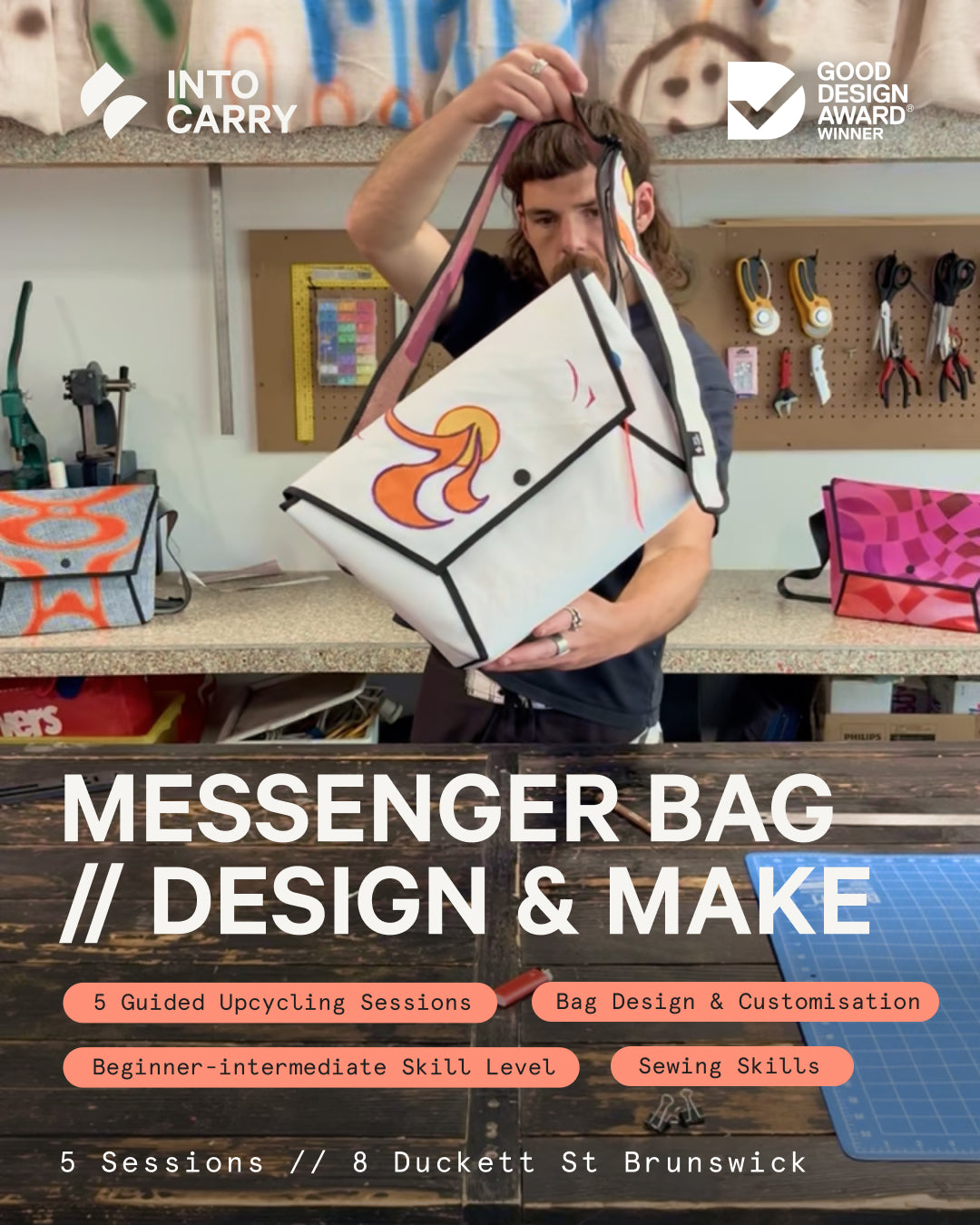 MESSENGER BAG // 5 Session Bag Design & Making