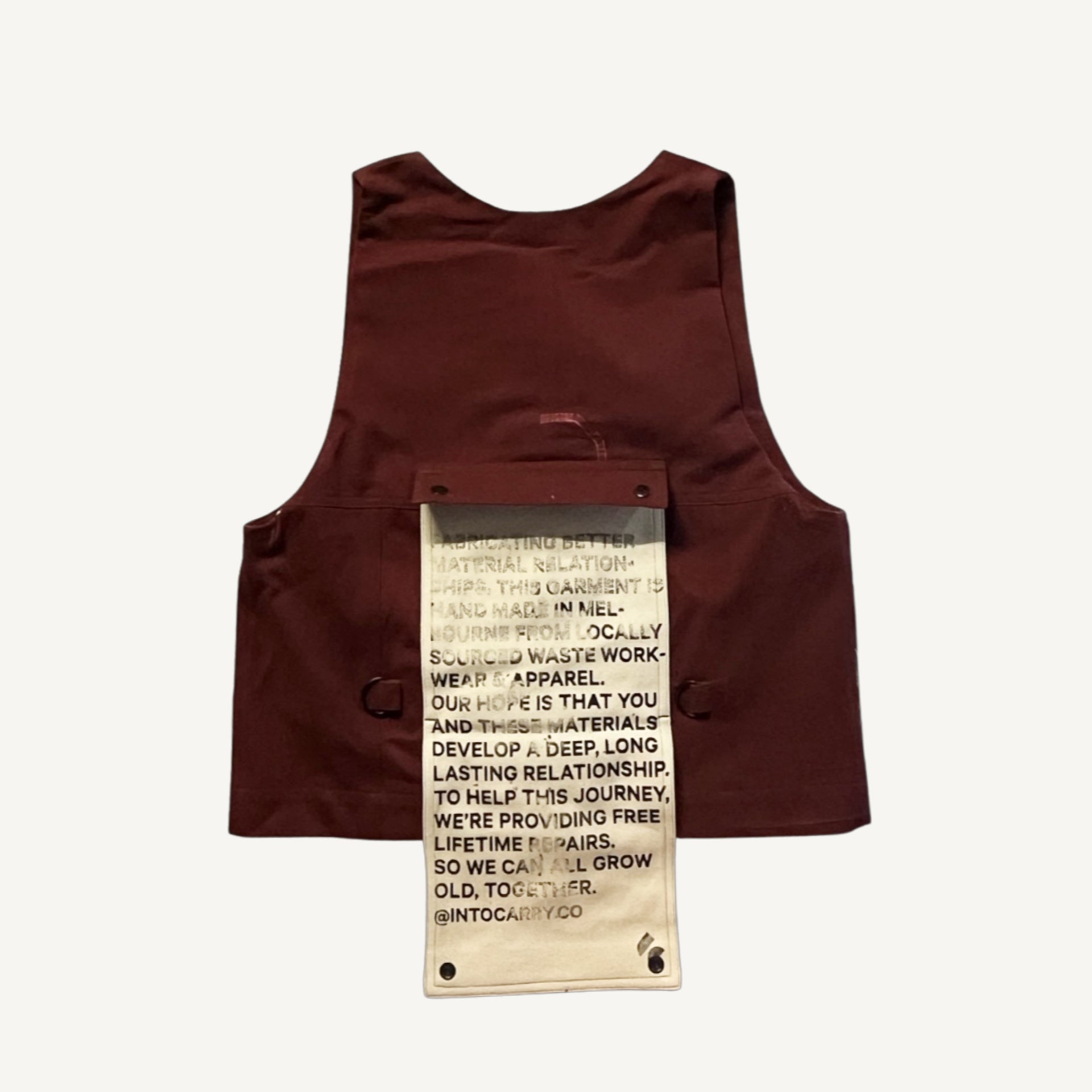 VEST // Maroon